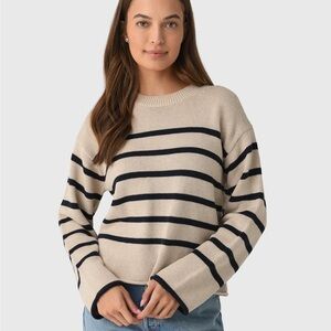Tan Striped Sweater